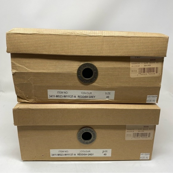 Bussola Manaos Leather Low Boot With Buckle Brown - Picture 6 of 6